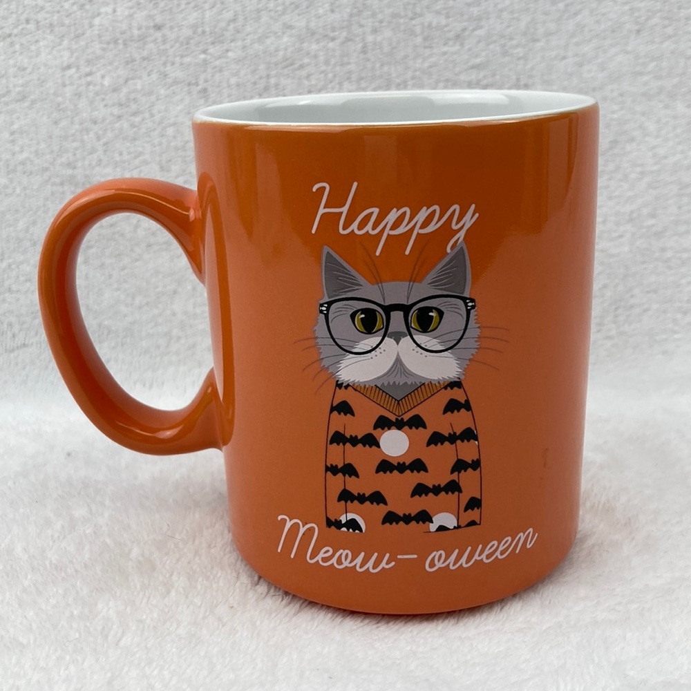 Love Your Mug Orange Happy Meow-Oween Cat Mug